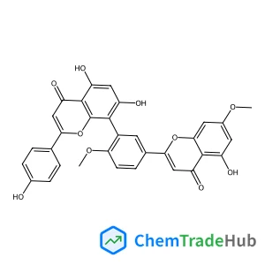 5,7-Dihydroxy-8-[5-(5-hydroxy-7-methoxy-4-oxo-4H-chromen-2-yl)-2-methoxyphenyl]-2-(4-hydroxyphenyl)-4H-chromen-4-one