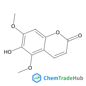 6-Hydroxy-5,7-dimethoxy-2H-chromen-2-one structure