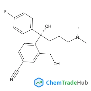 (-)-4-[4-(DIMETHYLAMINO)-1-(4-FLUOROPHENYL)-1-HYDROXYBUTYL]-3-(HYDROXYMETHYL)BENZONITRILE