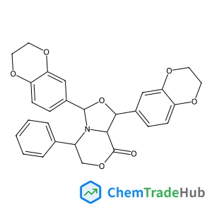 (1R,3S,5S,8AS)-1,3-bis(2,3-dihydrobenzo[b][1,4]dioxin-6-yl)-5-phenyltetrahydrooxazolo[4,3-c][1,4]oxazin-8(3H)-one