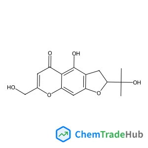 (2S)-4-Hydroxy-7-(hydroxymethyl)-2-(2-hydroxy-2-propanyl)-2,3-dihydro-5H-furo[3,2-g]chromen-5-one