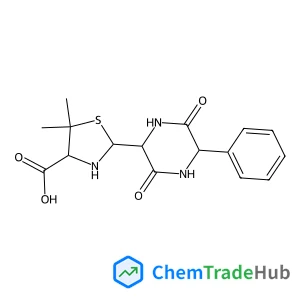 2-(3,6-Dioxo-5-phenylpiperazin-2-yl)-5,5-dimethyl-1,3-thiazolidine-4-carboxylic acid