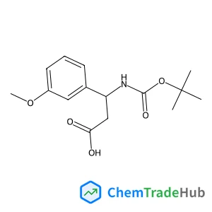 (3S)-3-(3-Methoxyphenyl)-3-({[(2-methyl-2-propanyl)oxy]carbonyl}amino)propanoic acid