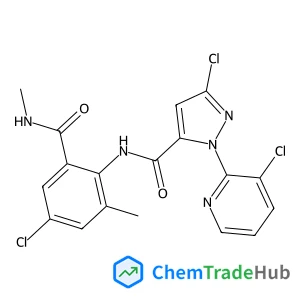 3-Chloro-N-[4-chloro-2-methyl-6-(methylcarbamoyl)phenyl]-1-(3-chloro-2-pyridinyl)-1H-pyrazole-5-carboxamide