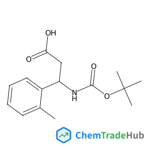 (3R)-3-(2-Methylphenyl)-3-({[(2-methyl-2-propanyl)oxy]carbonyl}amino)propanoic acid