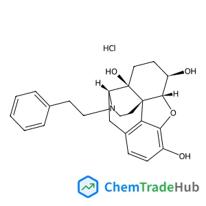 (5alpha,6beta)-17-(2-Phenylethyl)-4,5-epoxymorphinan-3,6,14-triol hydrochloride (1:1)