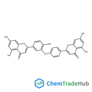 2-{4-[5-(5,7-Dihydroxy-4-oxo-4H-chromen-2-yl)-2-hydroxyphenoxy]phenyl}-5,7-dihydroxy-4H-chromen-4-one
