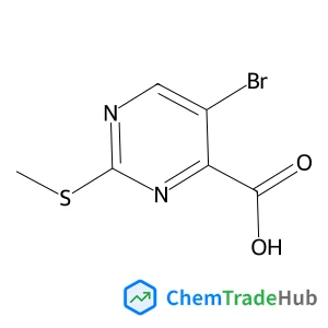 5-Bromo-2-(methylsulfanyl)-4-pyrimidinecarboxylic acid