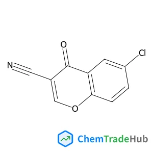 6-Chloro-4-oxo-4H-chromene-3-carbonitrile structure