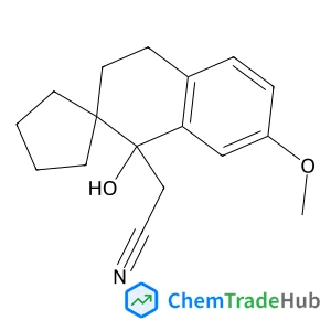 (�)-3',4'-DIHYDRO-1'-HYDROXY-7'-METHOXY-SPIRO[CYCLOPENTANE-1,2'(1'H)-NAPHTHALENE]-1'-ACETONITRILE