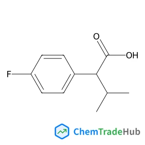 2-(4-Fluorophenyl)-3-methylbutanoic acid structure 2-(4-Fluorophenyl)-3-methylbutanoic acid structure
