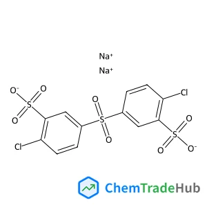 Disodium 3,3'-sulfonylbis(6-chlorobenzenesulfonate) structure