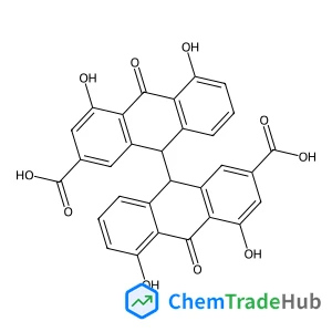 (9R,9'S)-4,4',5,5'-Tetrahydroxy-10,10'-dioxo-9,9',10,10'-tetrahydro-9,9'-bianthracene-2,2'-dicarboxylic acid