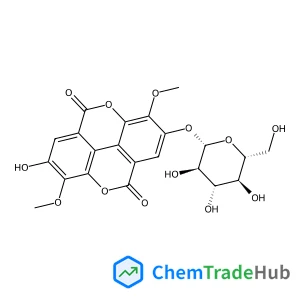 7-Hydroxy-3,8-dimethoxy-5,10-dioxo-5,10-dihydrochromeno[5,4,3-cde]chromen-2-yl beta-D-glucopyranoside