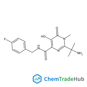 2-(2-Amino-2-propanyl)-N-(4-fluorobenzyl)-5-hydroxy-1-methyl-6-oxo-1,6-dihydro-4-pyrimidinecarboxamide