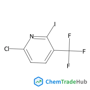 6-Chloro-2-iodo-3-(trifluoromethyl)pyridine structure