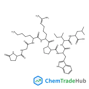 5-Oxo-L-prolylglycyl-L-lysyl-N~5~-(diaminomethylene)-L-ornithyl-L-prolyl-L-tryptophyl-L-isoleucyl-L-leucine