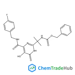 benzyl N-[2-(4-{[(4-fluorophenyl)methyl]carbamoyl}-5-hydroxy-6-oxo-1,6-dihydropyrimidin-2-yl)propan-2-yl]carbamate
