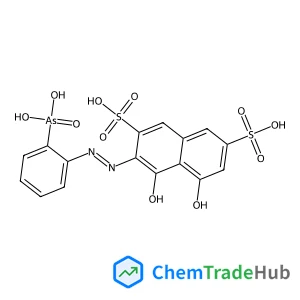3-[(E)-(2-Arsonophenyl)diazenyl]-4,5-dihydroxy-2,7-naphthalenedisulfonic acid