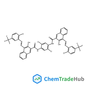 N,N'-(2,5-Dichloro-1,4-phenylene)bis(4-{(E)-[2-chloro-5-(trifluoromethyl)phenyl]diazenyl}-3-hydroxy-2-naphthamide)