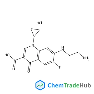 7-[(2-Aminoethyl)amino]-1-cyclopropyl-6-fluoro-4-oxo-1,4-dihydro-3-quinolinecarboxylic acid hydrochloride (1:1)