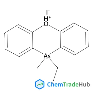 10-Ethyl-10-methyl-10H-10lambda~5~-phenoxarsinin-5-ium iodide structure