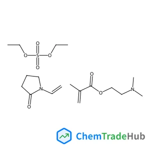 diethyl sulfate; 2-dimethylaminoethyl 2-methylprop-2-enoate; 1-vinylpyrrolidin-2-one