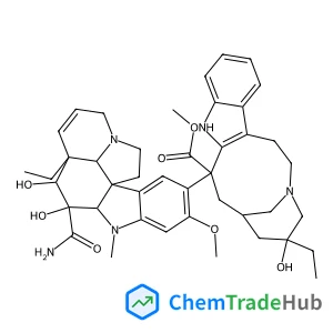 Methyl (13S,15S,17S)-13-[(2β,3β,4β,5α,12β,19α)-3-carbamoyl-3,4-dihydroxy-16-methoxy-1-methyl-6,7-didehydroaspidospermidin-15-yl]-17-ethyl-17-hydroxy-1,11-diazatetracyclo[13.3.1.0