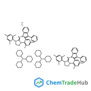 Dichloro(1,3-dimesityl-2-imidazolidinylidene)(3-phenyl-1H-inden-1-ylidene)ruthenium - tricyclohexylphosphine (1:1)