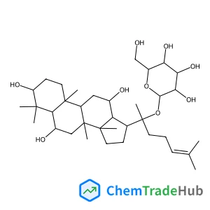 (3beta,6alpha,12beta)-3,6,12-Trihydroxydammar-24-en-20-yl beta-D-glucopyranoside (3beta,6alpha,12beta)-3,6,12-Trihydroxydammar-24-en-20-yl beta-D-glucopyranoside