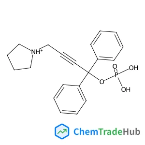 1,1-diphenyl-4-pyrrolidin-1-ium-1-yl-but-2-yn-1-ol phosphate
