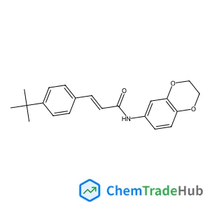 (2E)-N-(2,3-Dihydro-1,4-benzodioxin-6-yl)-3-[4-(2-methyl-2-propanyl)phenyl]acrylamide