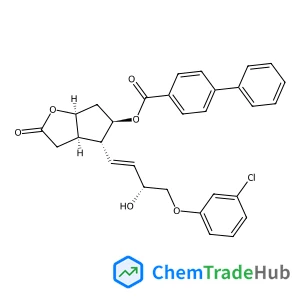 (3aR,4R,5R,6aS)-4-((R,E)-4-(3-Chlorophenoxy)-3-hydroxybut-1-en-1-yl)-2-oxohexahydro-2H-cyclopenta[b]furan-5-yl [1,1'-biphenyl]-4-carboxylate