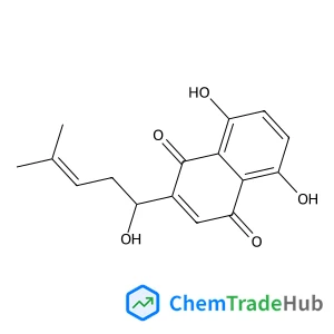 5,8-Dihydroxy-2-(1-hydroxy-4-methyl-3-penten-1-yl)-1,4-naphthoquinone 5,8-Dihydroxy-2-(1-hydroxy-4-methyl-3-penten-1-yl)-1,4-naphthoquinone