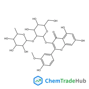 5,7-Dihydroxy-2-(4-hydroxy-3-methoxyphenyl)-4-oxo-4H-chromen-3-yl 2-O-(6-deoxy-alpha-L-mannopyranosyl)-beta-D-glucopyranoside