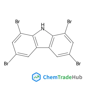1,3,6,8-Tetrabromo-9H-carbazole structure