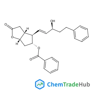 (3aR,4R,5R,6aS)-4-((S,E)-3-Hydroxy-5-phenylpent-1-en-1-yl)-2-oxohexahydro-2H-cyclopenta[b]furan-5-yl benzoate