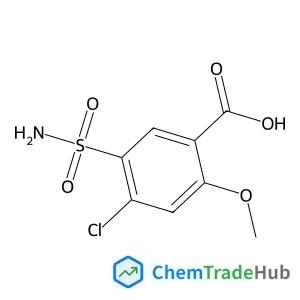 4-Chloro-2-methoxy-5-sulfamoylbenzoic acid structure