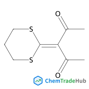 3-(1,3-Dithian-2-ylidene)-2,4-pentanedione structure 3-(1,3-Dithian-2-ylidene)-2,4-pentanedione structure