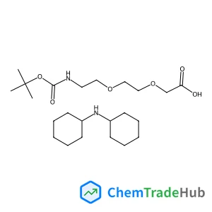 2,2-Dimethyl-4-oxo-3,8,11-trioxa-5-azatridecan-13-oic acid - N-cyclohexylcyclohexanamine (1:1)
