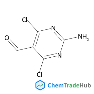 2-Amino-4,6-dichloro-5-pyrimidinecarbaldehyde Chemical_Structure_Of
