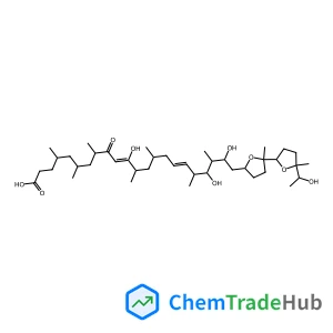 (4R,6S,8S,10Z,12R,14R,16E,18R,19R,20S,21S)-11,19,21-Trihydroxy-22-{(2S,2'R,5S,5'S)-5'-[(1R)-1-hydroxyethyl]-2,5'-dimethyloctahydro-2,2'-bifuran-5-yl}-4,6,8,12,14,18,20-heptamethyl-9-oxo-10,16-docosadi
enoic acid