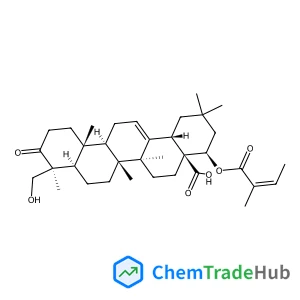 (22beta)-24-Hydroxy-22-{[(2Z)-2-methyl-2-butenoyl]oxy}-3-oxoolean-12-en-28-oic acid