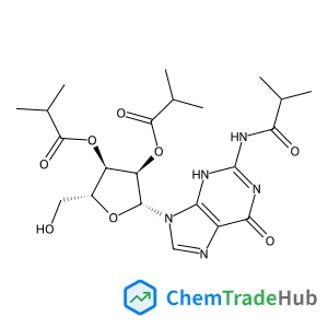 Guanosine, N-(2-methyl-1-oxopropyl)-, 2′,3′-bis(2-methylpropanoate)