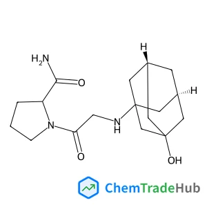 1-[2-[[(5S,7R)-3-hydroxy-1-adamantyl]amino]acetyl]pyrrolidine-2-carboxamide