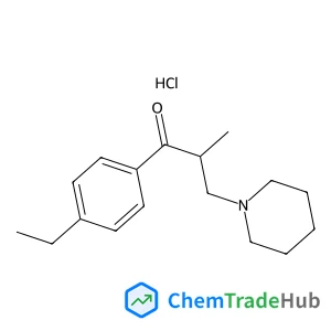 1-(4-Ethylphenyl)-2-methyl-3-(1-piperidinyl)-1-propanone hydrochloride (1:1)
