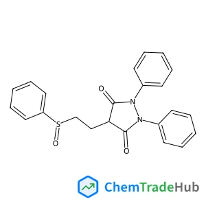 1,2-Diphenyl-4-[2-(phenylsulfinyl)ethyl]-3,5-pyrazolidinedione