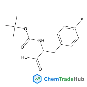 4-Fluoro-N-{[(2-methyl-2-propanyl)oxy]carbonyl}-D-phenylalanine
