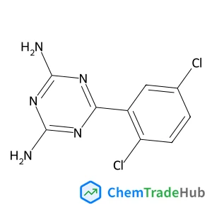 6-(2,5-Dichlorophenyl)-1,3,5-triazine-2,4-diamine structure