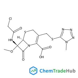 (6R,7S)-7-[(2-Chloroacetyl)amino]-7-methoxy-3-[(1-methyltetrazol-5-yl)sulfanylmethyl]-8-oxo-5-thia-1-azabicyclo[4.2.0]oct-2-ene-2-carboxylic acid